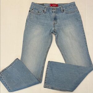 Y2K LEVIS 518 SUPERLOW LIGHT WASH BOOTCUT JEANS SIZE 9 JUNIORS EUC